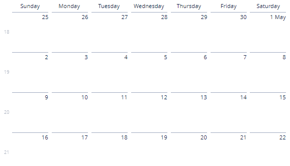 calendar monthly view