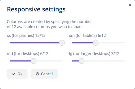 responsive settings