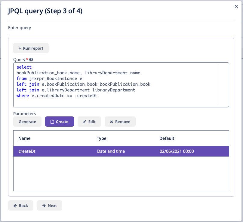 query step 3