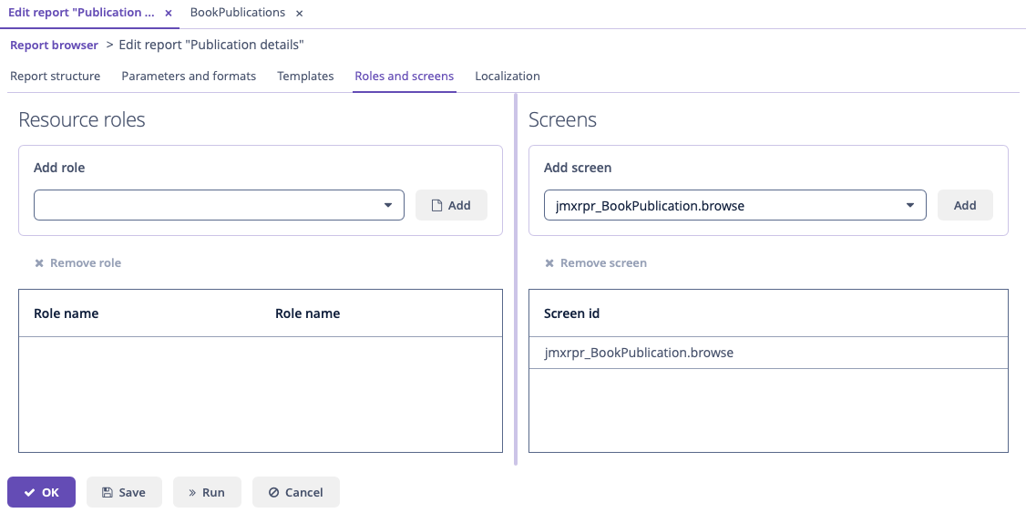 single entity screens