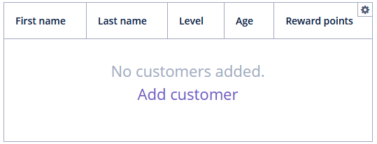 data grid placeholder