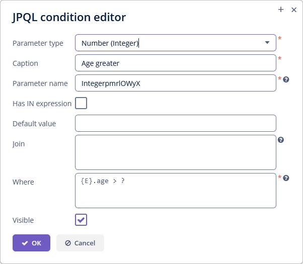 filter jpql conditions