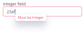 integer text field