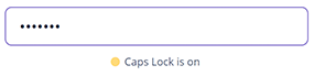 caps lock indicator