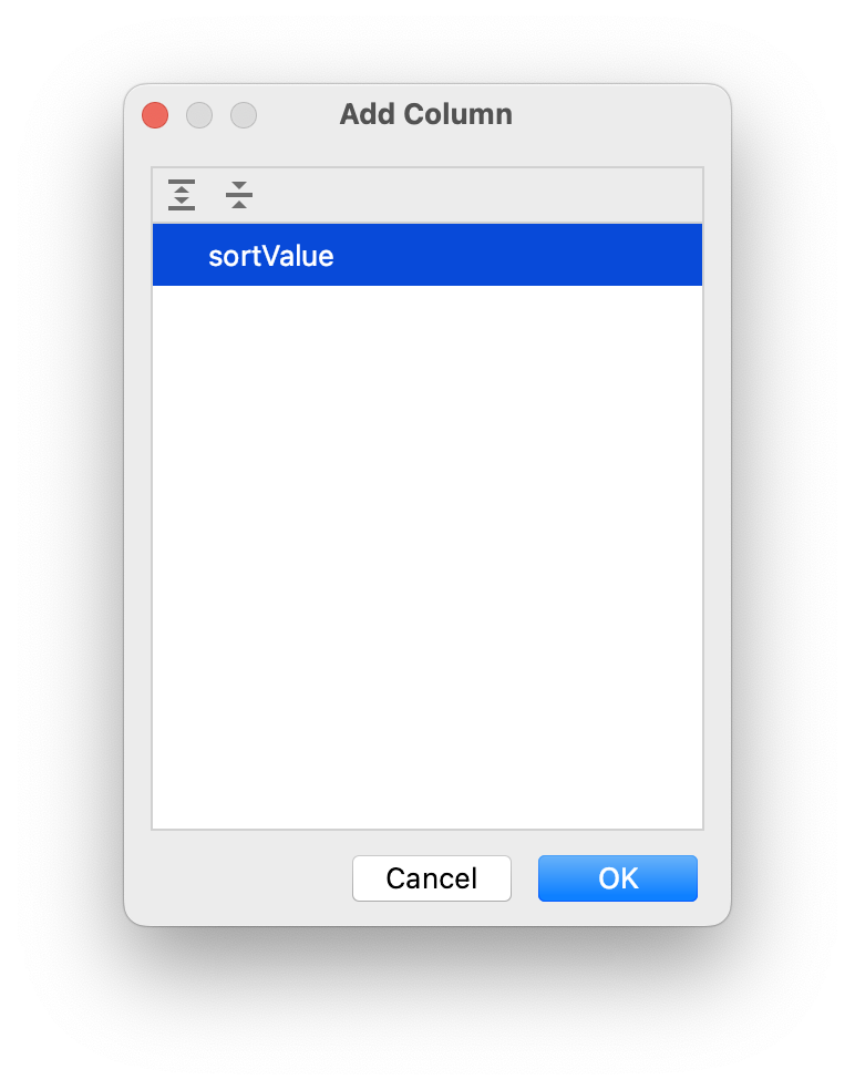 add column dialog