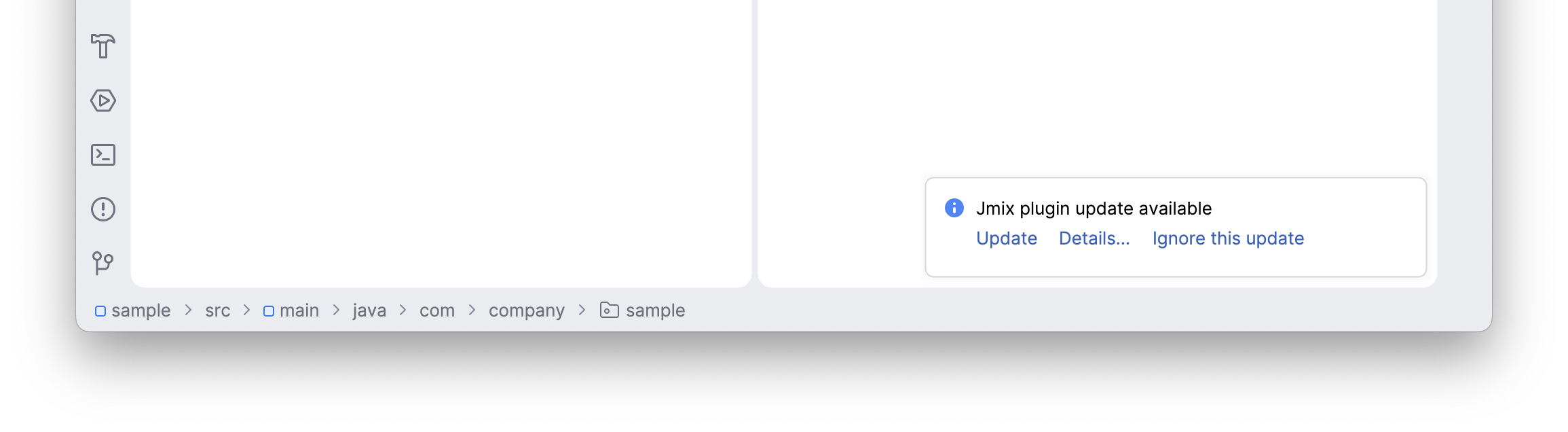 update notification