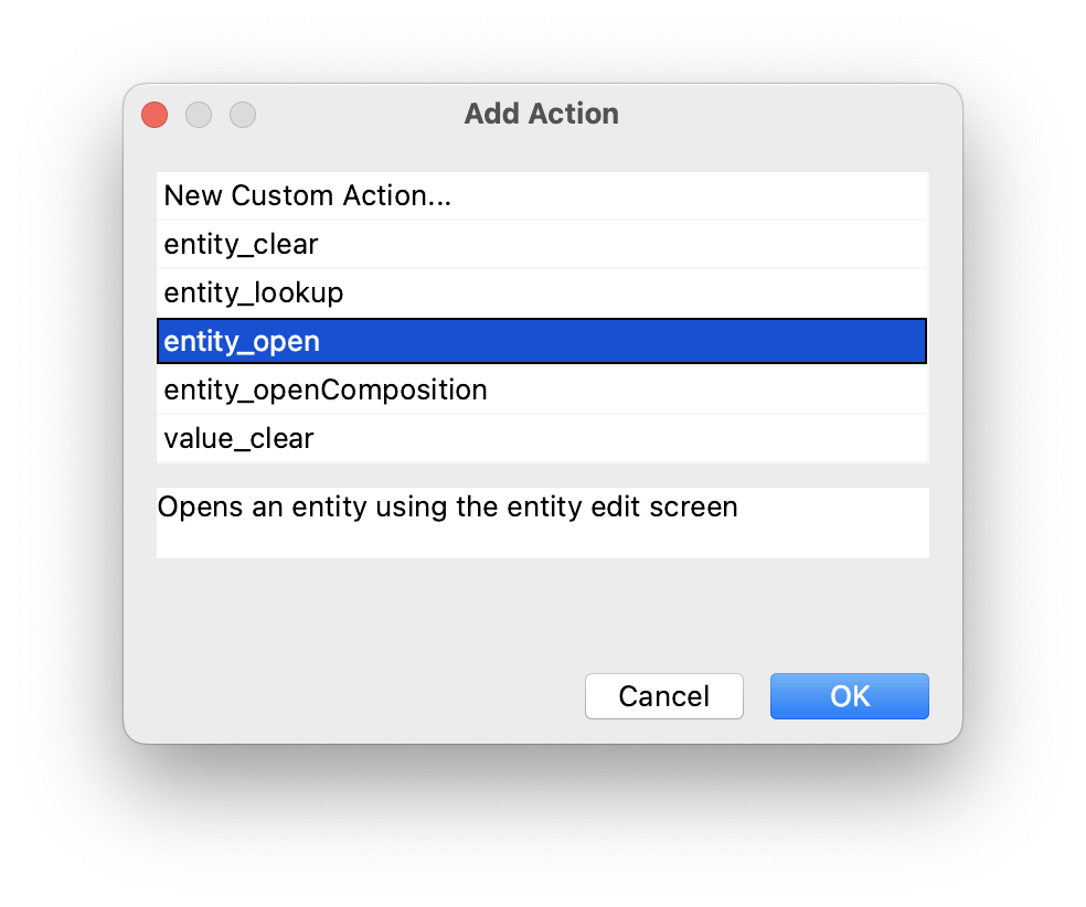 add picker action dialog