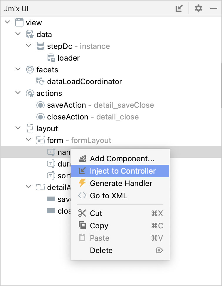 components hierarchy