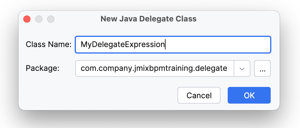 new delegate expression