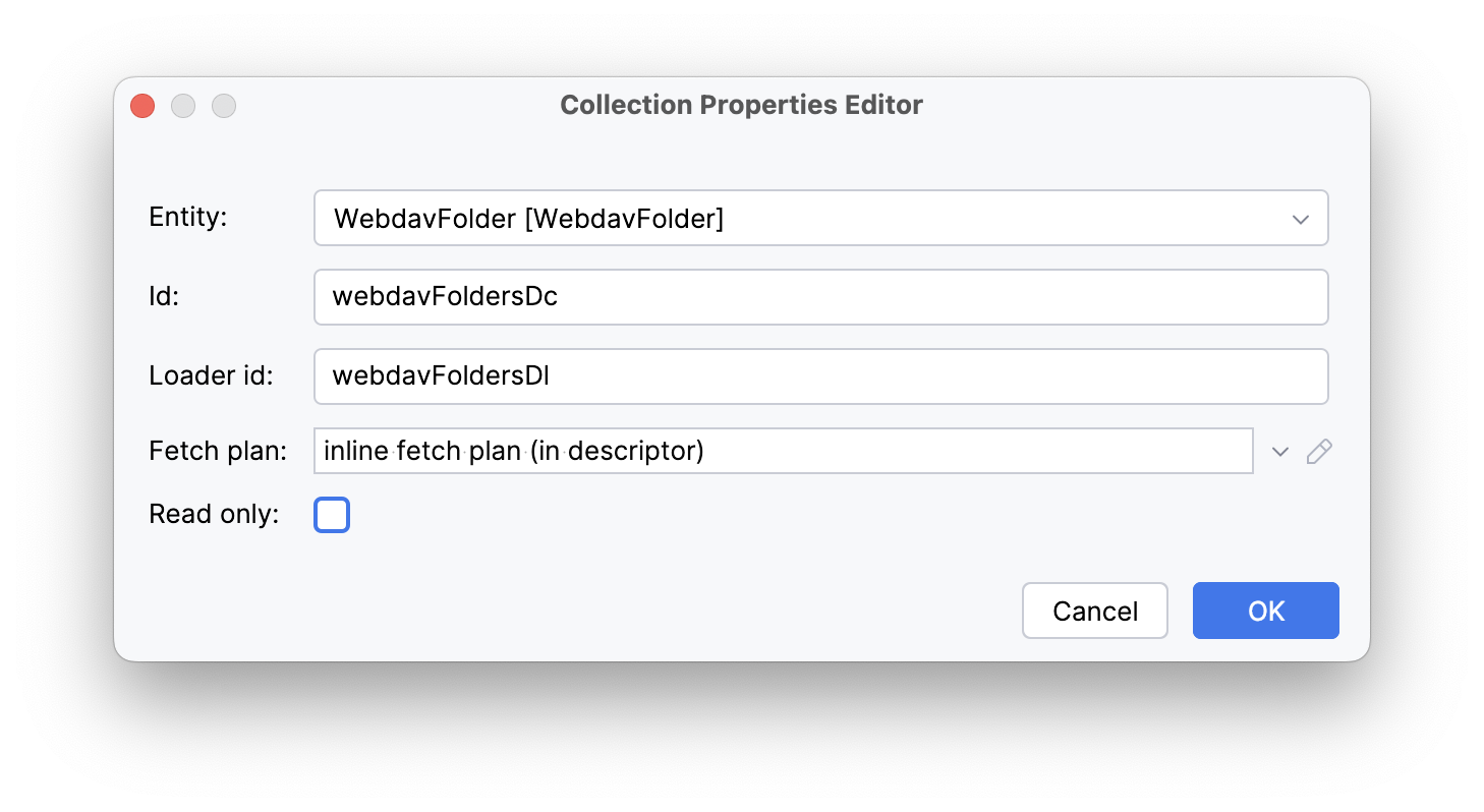 folder collection create