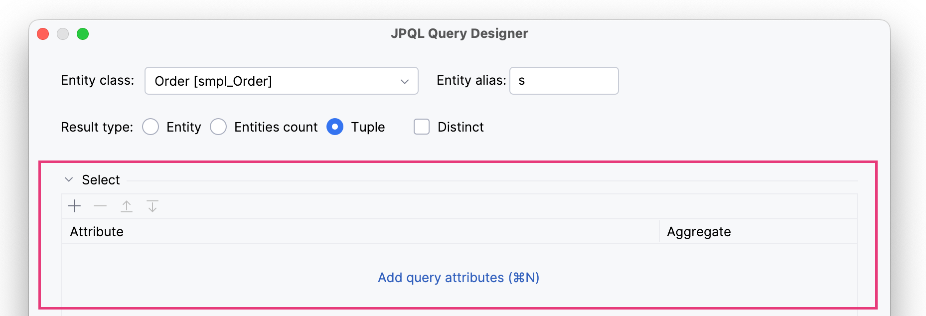 jpql tuple