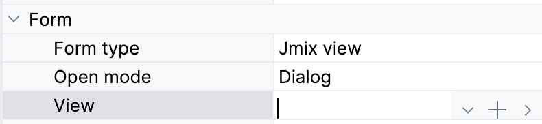 create jmix view