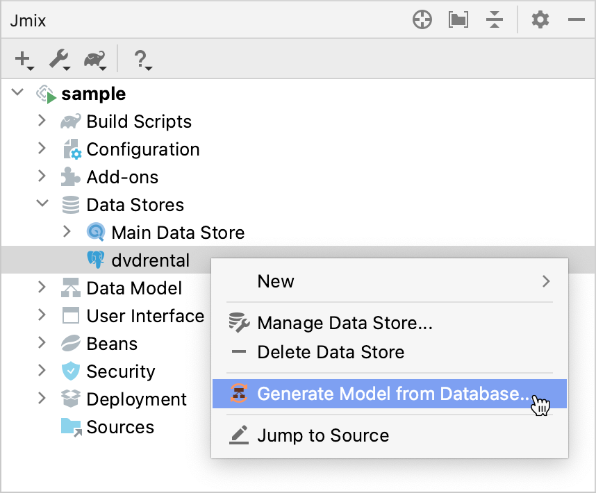 generate data model item