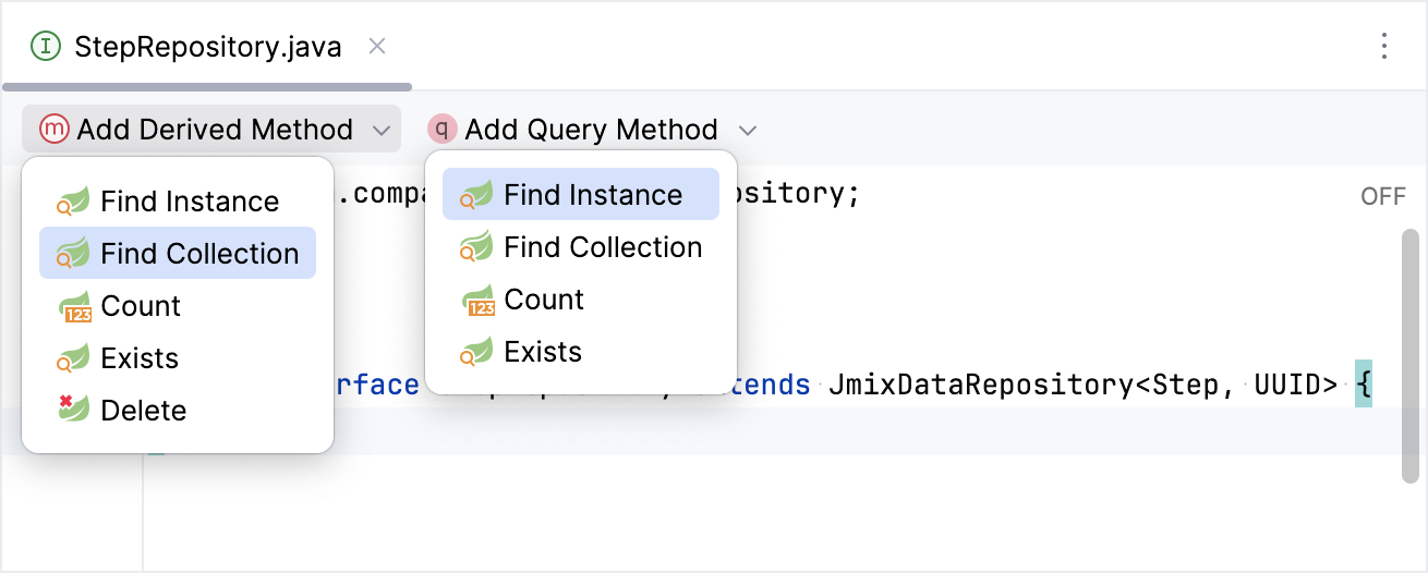 data repository methods