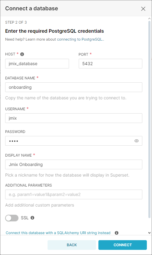 new database connection