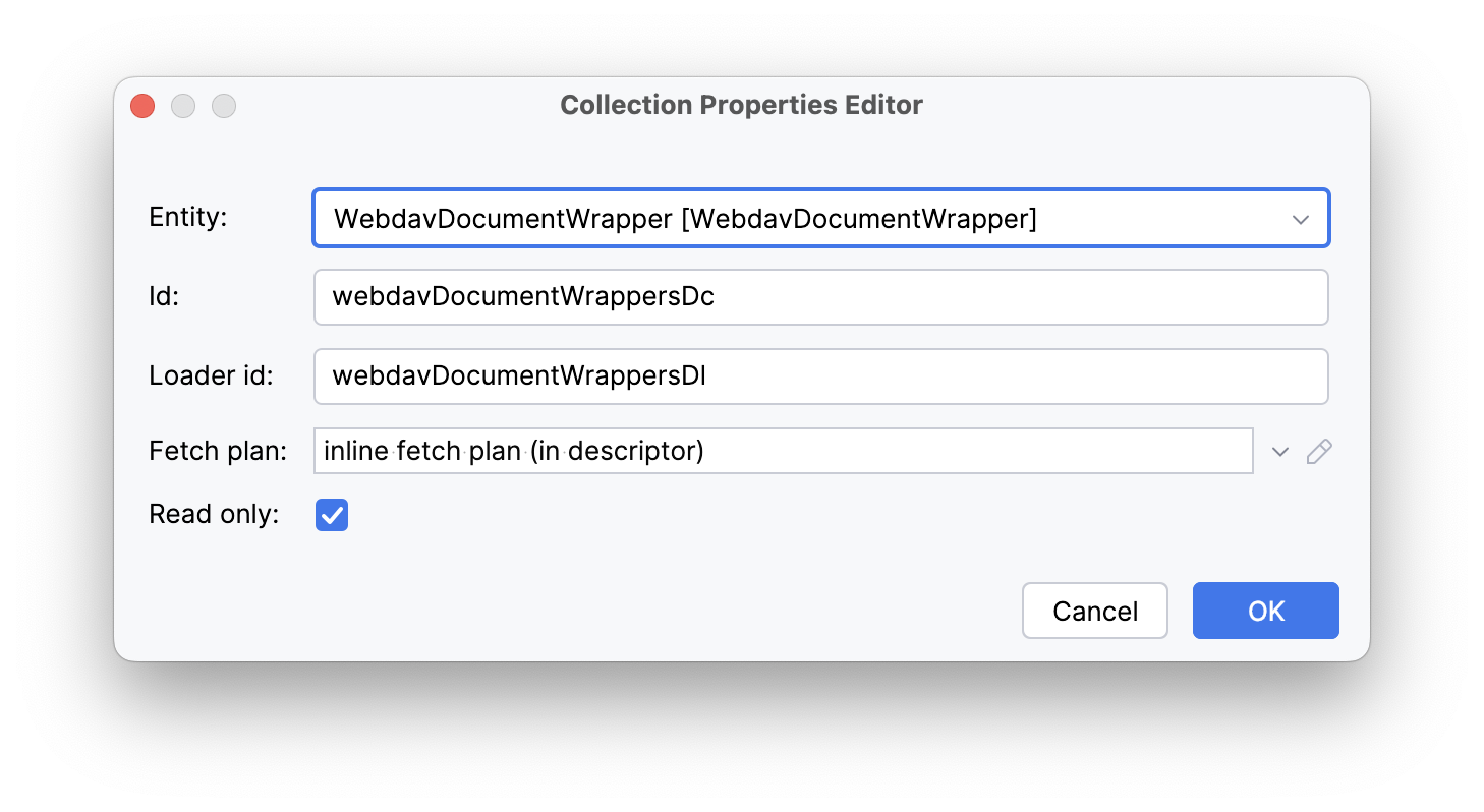 wbdoc wrapper collection create