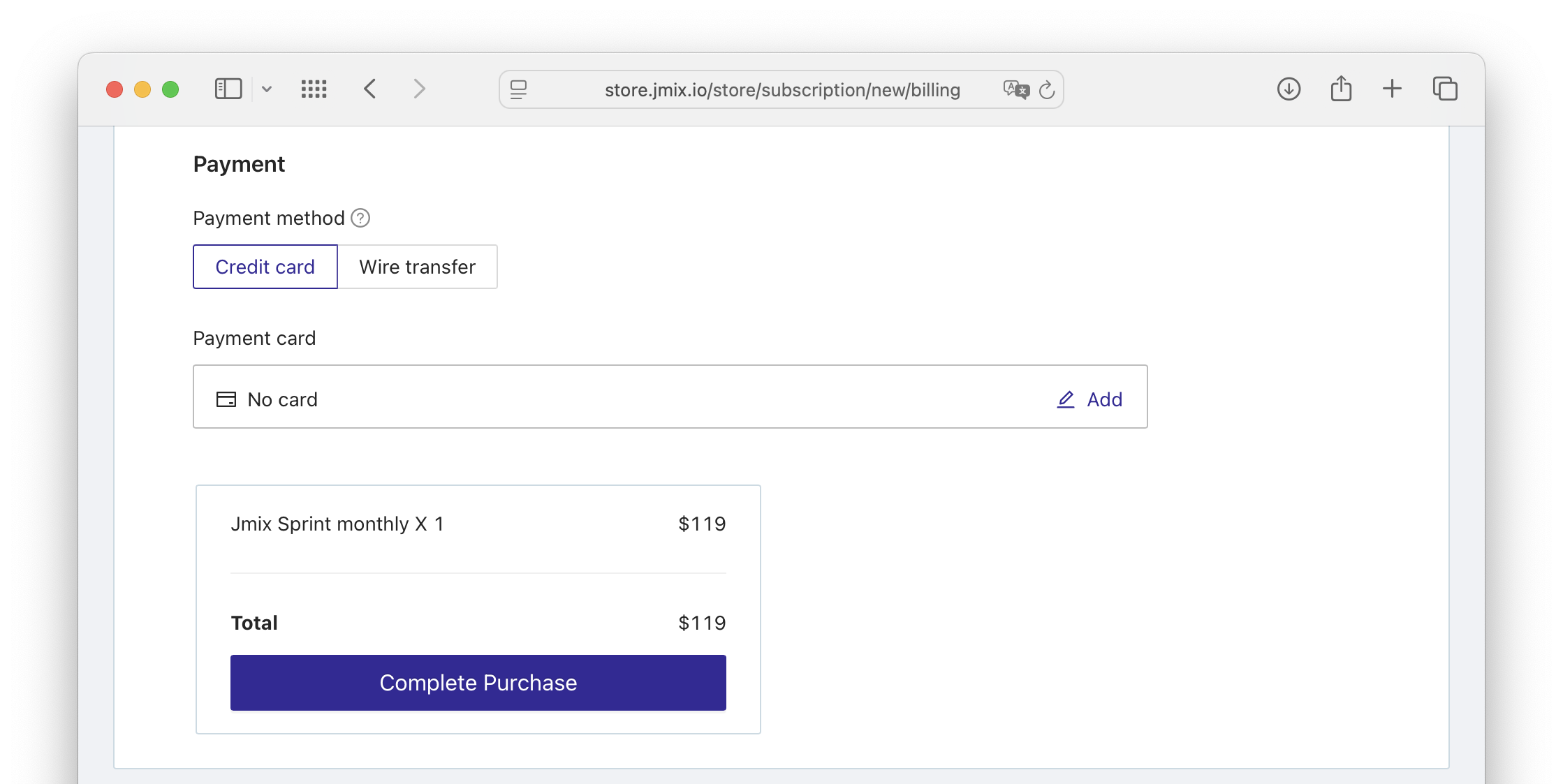 buy company subscription payment