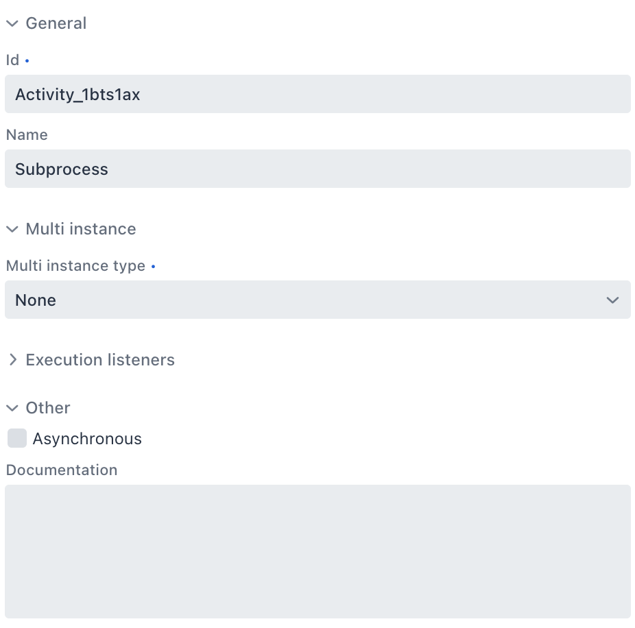 subprocess properties