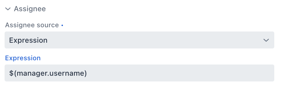 assign by expression