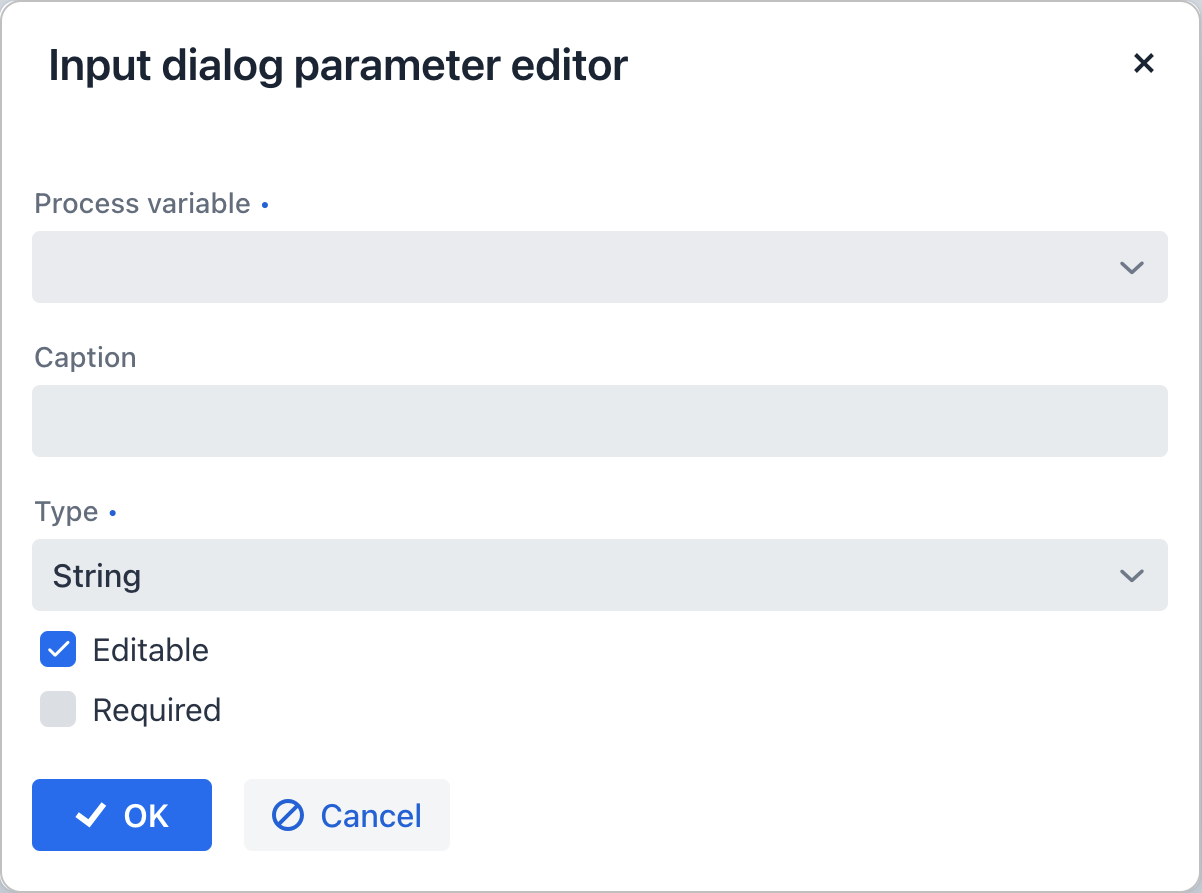 parameter editor begin