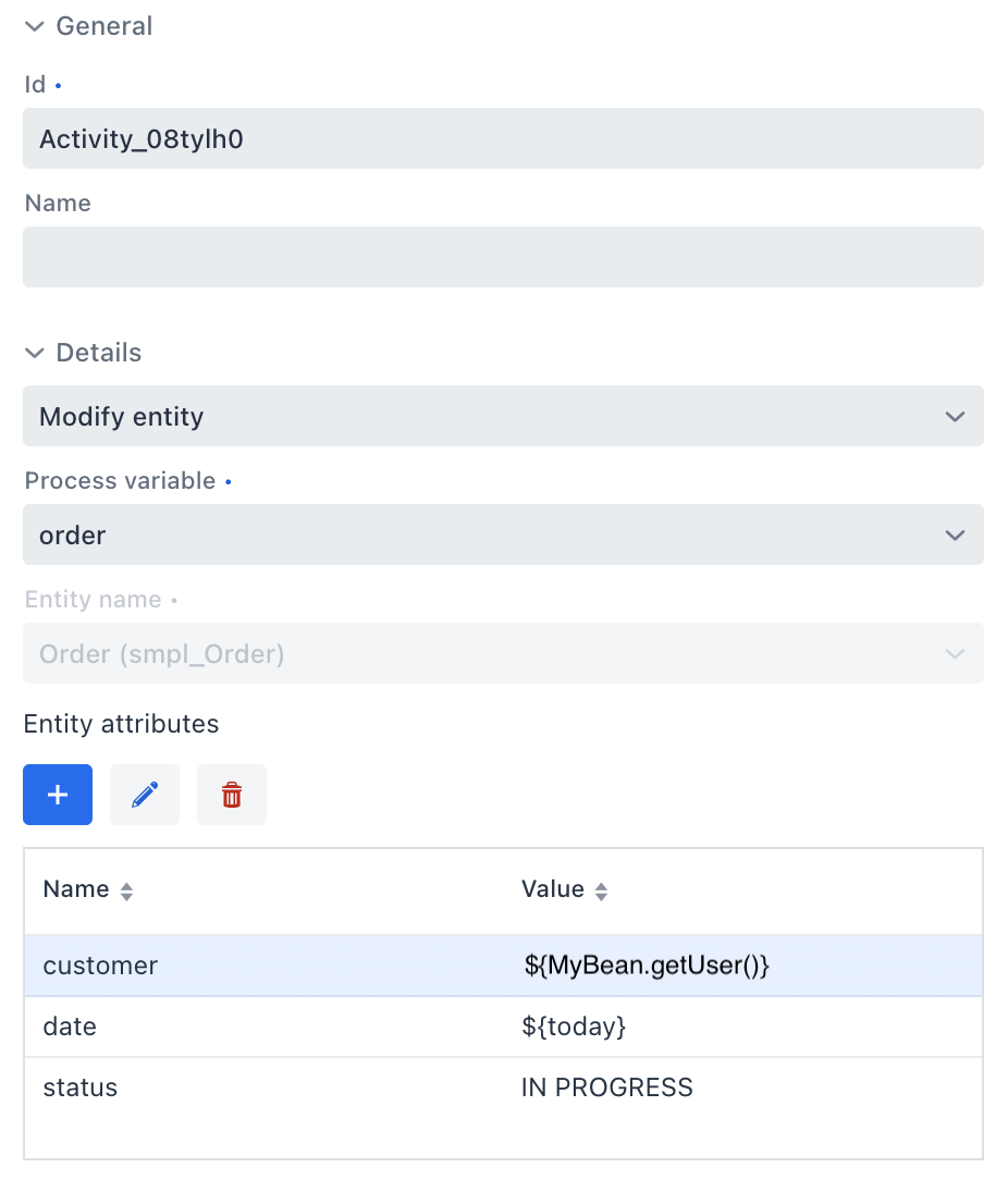 modify data task properties