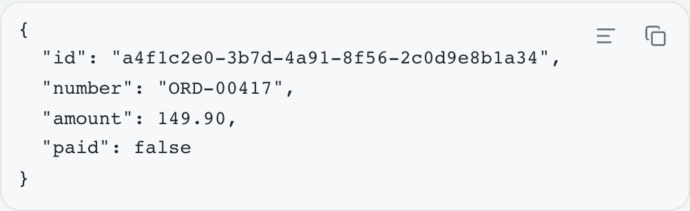 Code block without a language