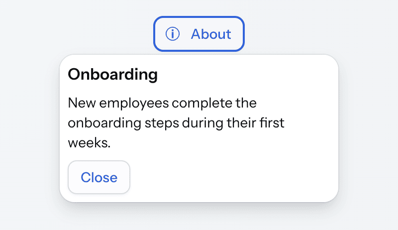 Popover opened under its target