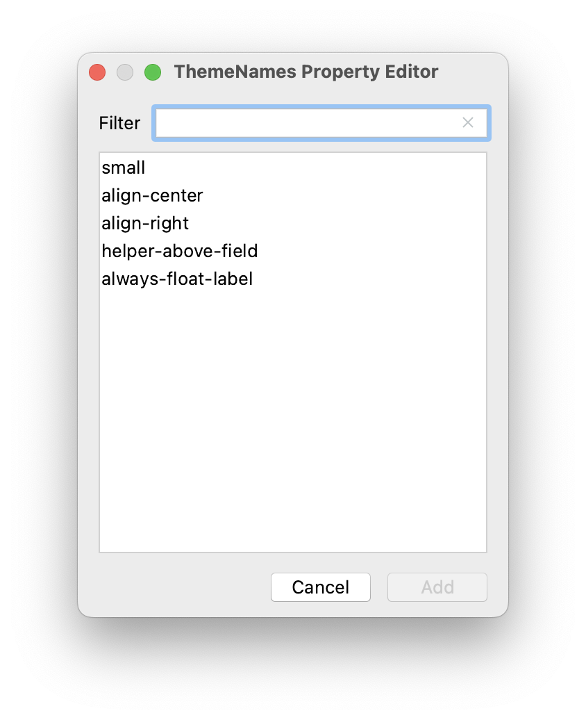 properties theme name value